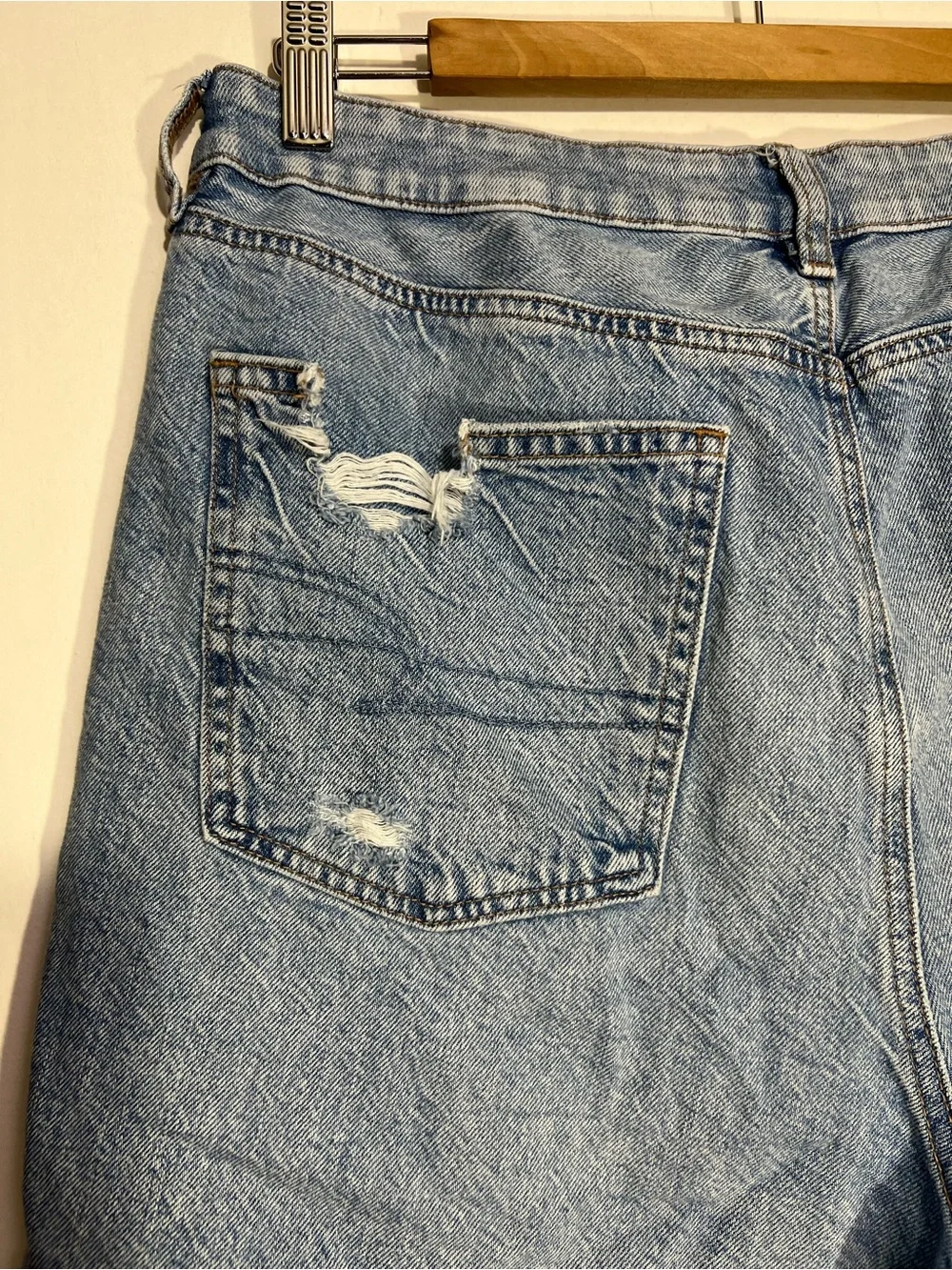 American Eagle Outfitters Light Blue baggy mom short size 12
